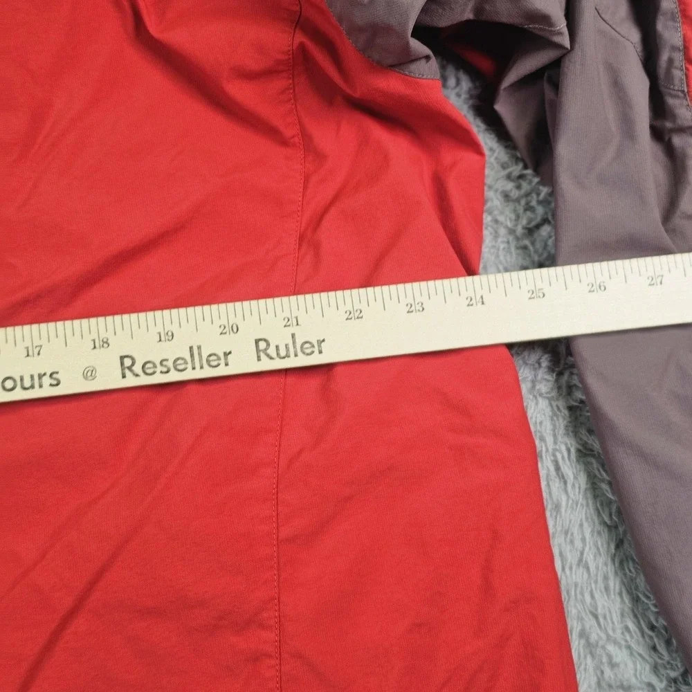 The‎ North Face Jacket Mens XL Red Gray Hooded Waterproof Windbreaker Rain